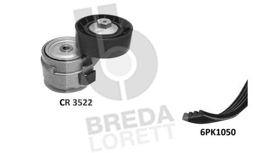 BREDA LORETT Поликлиновой ременный комплект KCA0012